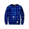 thumbnail image 4 of Men's Christmas Plaid Knit Sweater Long Sleeve Crew Neck Holiday Pullover Top, 4 of 5