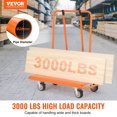 thumbnail image 1 of VEVOR Carro para paneles de yeso, carro para paneles de yeso de 3000 libras con plataforma de 45.28" x 21.8" y ruedas giratorias de 5", carro para láminas de paneles de yeso de alta resistencia, panel, 1 of 8