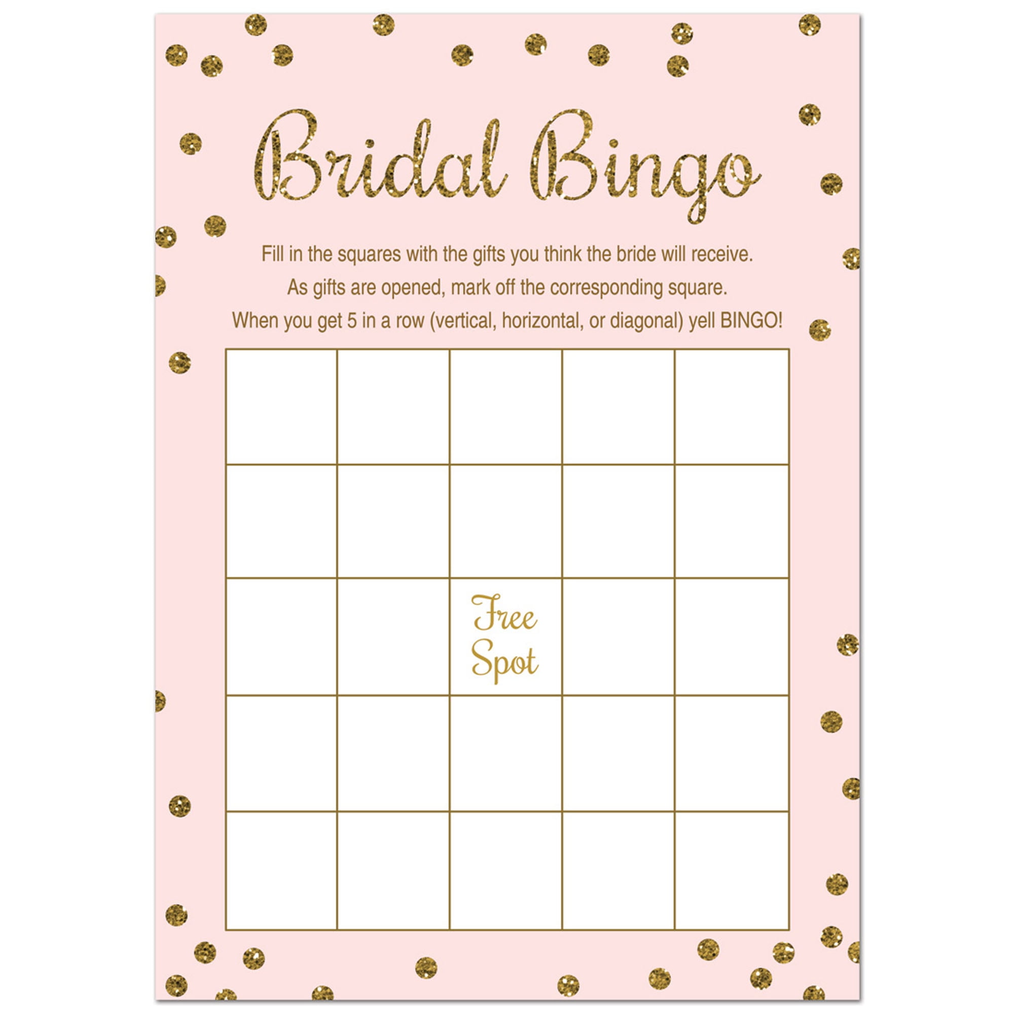 View Printable Bridal Shower Bingo Game Images Printables Collection