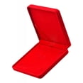 thumbnail image 5 of Velvet Jewelry Tray Travel Necklace Storage Display Case Red, 5 of 6