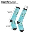 thumbnail image 2 of Honeii Travelling on Airplane Print Long Socks,Novelty Design Socks Gift for Men and Women,Crew Socks,Calf Socks, 2 of 6
