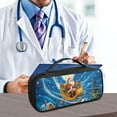 thumbnail image 5 of Jiueut Christmas Stethoscope Storage Bag Santa Claus Stethoscope Case for Nurse and Doctor Stethoscope Case Organizer with Mesh Pocket Handle Bag with Stethoscope, 5 of 7