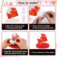 thumbnail image 4 of Valentines Centerpieces For Tables Large Pack Of 9 | Valentine Table Decorations | Valentines Day Table Centerpiece | Valentines Decorations For | 3D Valentine Honeycomb, 4 of 8