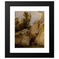 thumbnail image 2 of Richard Parkes Bonington 15x18 Black Modern Framed Museum Art Print Titled - In the Forest of Fontainebleau (ca. 1825), 2 of 5