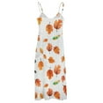thumbnail image 5 of Autumn Harvest Maple Leaves Thanksgiving Sleeveless Dress Woman Fashion Long Dresses Women's Summer Suit Dress Summer 2025 Women, 5 of 7