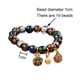 thumbnail image 2 of Pulsera de vidrio de colores, pulsera de animales de oro para tragar cinabrio, cuentas de Buda para hombres y mujeres, 2 of 5