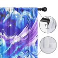 thumbnail image 4 of Blackout Kids Curtains,Blue Cartoon Winged Unicorn Moon Star Pattern Childrens Insulated Curtains Set Of 2,Bedroom Essentials,Toddler Room Decor 42"x84", 4 of 5