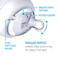 thumbnail image 3 of Chicco NaturalFit BPA-Free Glass Baby Bottle 0M+ 5oz 2-Pack with Bonus Sleeve, 3 of 5