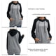 thumbnail image 5 of Sudadera De Mujer Otoño Invierno Jersey Manga Larga Cómodo Transpirable Simple Casual Sudadera Con Capucha Gris S, 5 of 6