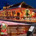 thumbnail image 2 of KNONEW 164FT 1600 LED Christmas Icicle Lights Outdoor Decoration with 320 Drops Timer 8 Modes Hanging String Lights Plug in Waterproof Indoor Decor for Holiday Wedding Party Window(Multicolor), 2 of 7
