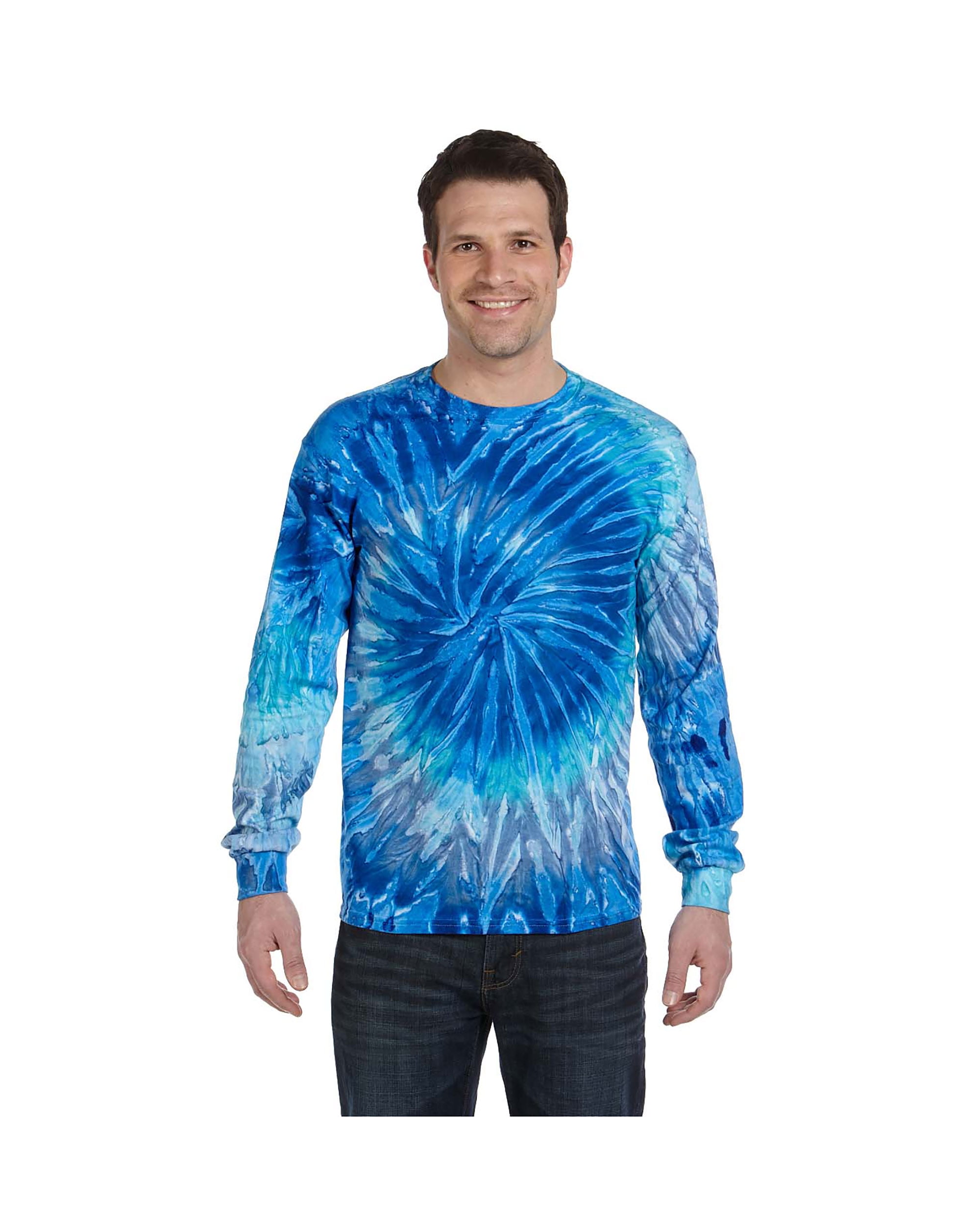 TieDye Gildan Men's Seamless Double Needle Preshrunk TShirt, Style