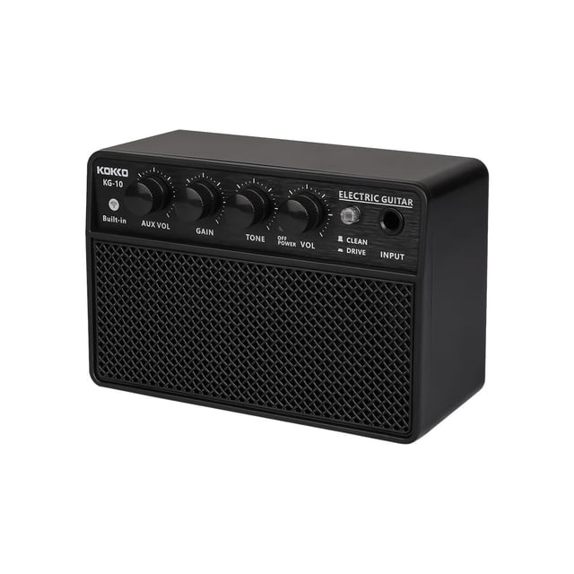 10W Small Electric Guitar Amp Mini Portable Guitar Practice Speaker for Daily Practice Street Performances Rechargeable Portable
