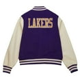 thumbnail image 2 of HIDE CRAFTS Varsity Jacket Purple and Cream Letterman Sports Jacket (US, Alpha, Medium, Regular, Regular, White and Purple), 2 of 3