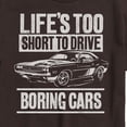 thumbnail image 2 of Instant Message - Lifes Too Short Boring Cars - Men's Short Sleeve Graphic T-Shirt, 2 of 5