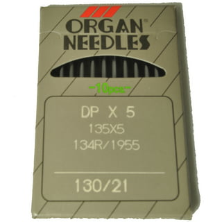 Organ HL X 5 Needles for Juki TL Series, Janome 1600P/1600P-QC Sz 100/16