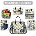 thumbnail image 2 of OBREWU Pioneer Flower Women's Insulated Leakproof Large Lunch Bag, Oxford Cloth, 2 of 7