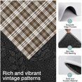 thumbnail image 3 of Brown and White Checkerboard Checkered Pattern Kitchen Rugs Sets Of 3,Kitchen Runner Rugs Non Skid Washable,Decorative Kitchen Floor Mats for Kitchen,Sink,Laundry,17"x30"+ 17"x47" + 17"x59", 3 of 6
