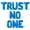 Blue, variant on Letter Balloons - TRUST NO ONE 16" Inch Alphabet Letters Foil Mylar Balloon 1st Birthday Party Banner (Black)