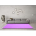 thumbnail image 3 of Ahgly Company Indoor Round Solid Purple Modern Area Rugs, 7' Round, 3 of 4
