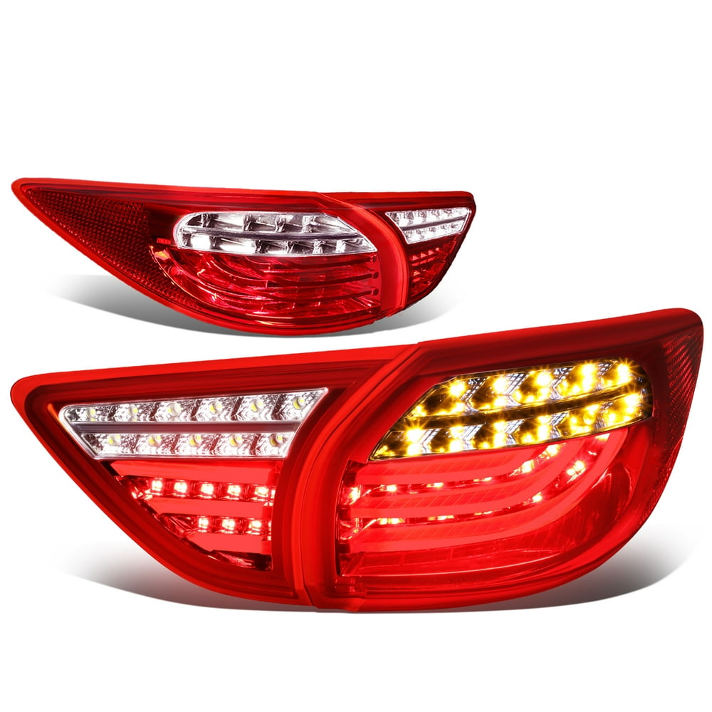 DNA Motoring TL-LED-3D-CX5-RD-CL For 2013 to 2016 Mazda CX -5 Pair of Switchable 3D LED 2016 Mazda Cx 5 Led Tail Lights