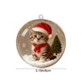 thumbnail image 1 of Adornos navideños, adornos navideños, regalos navideños, decoración navideña, bola navideña, colgante para árbol de Navidad, bola de cristal transparente, regalo de joyería, decoración esférica estere, 1 of 5