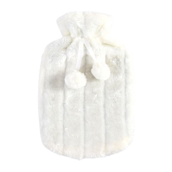 2L Hot Water Bottle Faux Fleece Cover, Removable Thermotherapy Warming Cloth Cover, Cold Protection Hot Water Bag Cover, Soft Imitation Fur Cover for Pain Relief and Warmth