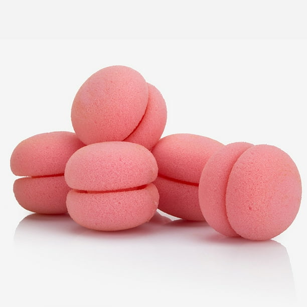 Pisexur Belleza Maquillaje Pelota rizadora de esponja, rizador para dormir, rizador, rizos suaves, bonitos rizos de flor de pera, herramienta de peluqueríapara mujeres y hombres