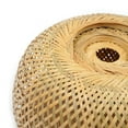 thumbnail image 3 of Natural Bamboo Wicker Pendant Lights, Hand-Woven, Hollow Lampshade, E27 Screw Cap, High-Temperature Resistant, Warm Soft Light for Living Room or Dining Room, 3 of 6