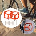 thumbnail image 3 of Pedales de bicicleta antideslizantes ligeros de 1 par de equipos de nailon rojo Sunnimix pedales de bicicleta de montaña, 3 of 8