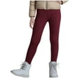 thumbnail image 3 of Boys Girls Fleece Thermal Bottom Kids Base Layer Leggings Full Length Soft Stretchy Pants for Winter Layering (3-13Y), 3 of 9