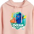 thumbnail image 3 of Disney Finding Dory - Ocean Here We Come - Juniors Cropped Pullover Hoodie, 3 of 5