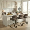 thumbnail image 7 of Usaint Modern C-Shaped Counter Stools Set of 6 Ergonomic Kitchen Bar Stools for Kitchen Island, Counter, Home,Dark Brown, 7 of 7