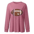 thumbnail image 4 of Womens T Shirts Women Game Day Football Pullover Shirts Football Event Sweatshirt Crop Tops For Girls, 4 of 4
