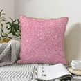 thumbnail image 6 of Kll Glitter Pink Decorative Throw Pillow Covers Velvet Soft For Couch Sofa Bedroom Living Room Outdoor -16"X16", 6 of 8