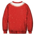 thumbnail image 2 of ZECATL Unisexe Col Rond 3D Imprimé Numérique Laid Pull de Noël Sweatshirts, 2 of 3