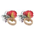 thumbnail image 3 of Rdeghly Napkin Holder,2Pcs Innovative Napkin Buckle Simulation Flower Napkin loop Holder for Hotel Restaurant,Napkin Ring, 3 of 8