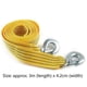 thumbnail image 3 of 3 Tons Car Auto Tow Cable Towing Strap Rope With Hooks Emergency Heavy Duty For, 3 of 3