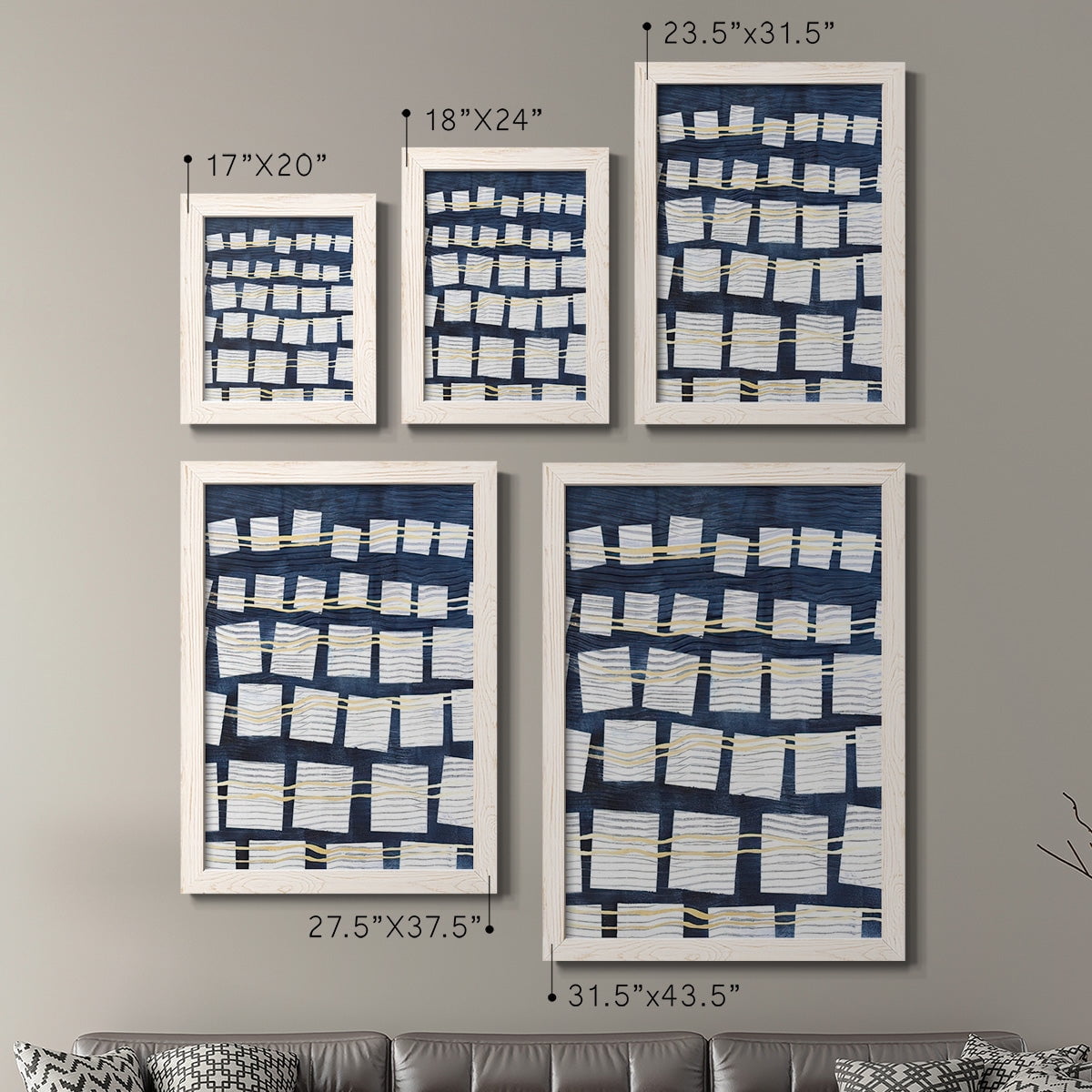 Networks III - Premium Framed Canvas 2 Piece Set - Ready to Hang