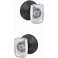 thumbnail image 2 of Schlage Fc21-Can-Kin Custom Caine Passage Or Privacy Door Knob Set - Black, 2 of 5