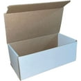 thumbnail image 3 of 50 8x4x2 White Cardboard Paper Boxes Mailing Packing Shipping Box Corrugated Carton, 3 of 4