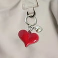 thumbnail image 6 of Heart Shaped Keychain, Staron Colorful Alloy Resin Heart Keychain Pendant, Personalized Valentine's Day Gift for Women Men with Key Bag, 6 of 7