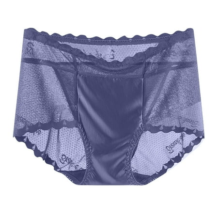 Bigersell No Show Underwear for Women Clearance Womens Bikini Underwear Boy Shorts Panty Style P-1682 Cotton Boyshort Panties Plus Size Thongs Briefs Mid Waist Women s Bikini Panties Purple XL