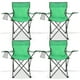 thumbnail image 1 of Sillas Plegables para Camping Pesca Playa y Exteriores Lona Impermebale Porta Vaso Ligera Sillas para Exterior Ergonomica con Estructura de Acero y Funda Transportadora Set de 4 Sillas Verde, 1 of 5