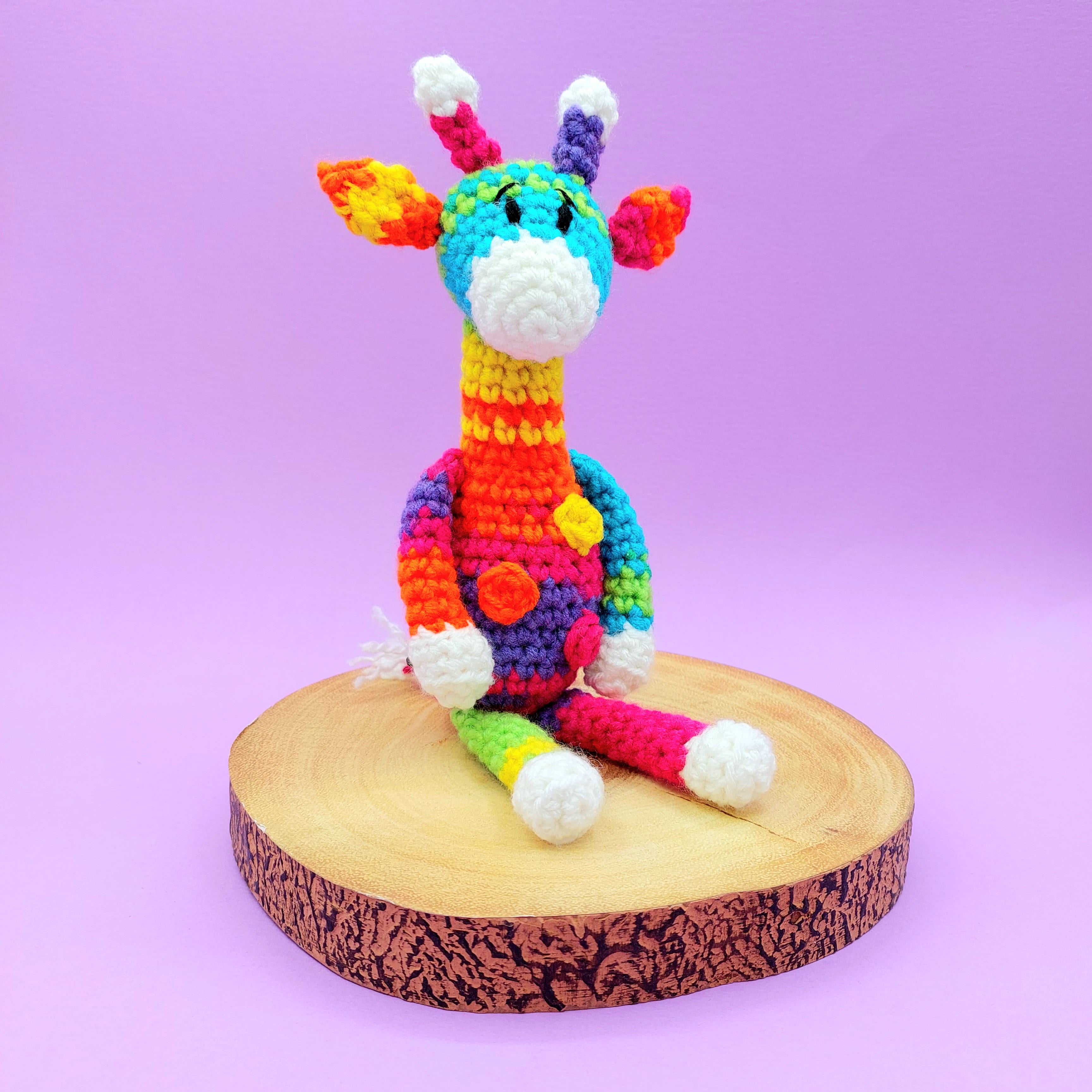 Crochet Kit Baby Sherbet the Rainbow Giraffe