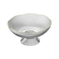 thumbnail image 2 of Cuenco de pedestal decorativo Sunnimix Frutero de pedestal Blanco, 2 of 8