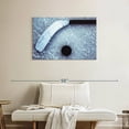thumbnail image 2 of Elephant Stock Angled Ice Hockey Wall Art - Horizontal Canvas Wall Art - Living Room Wall Decor - Sports Canvas - Blue And Black Decor - 36" x 24", 2 of 8