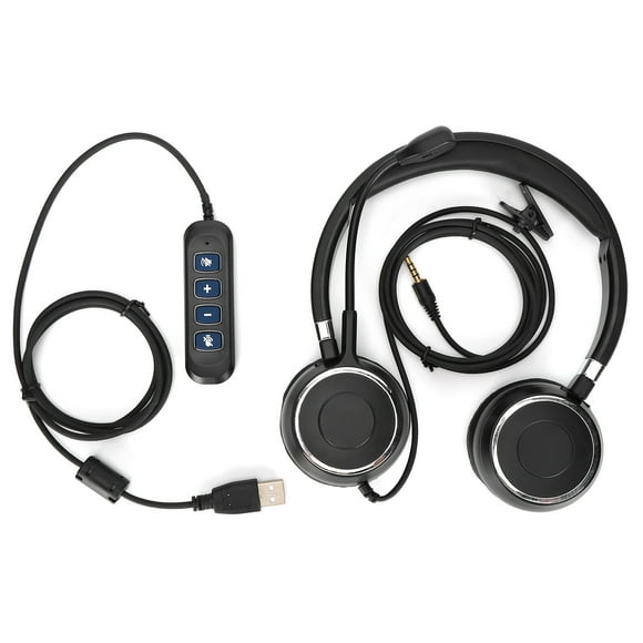 Binaural Headset, Long Use Rotatable Communication Headset For Office For Communication