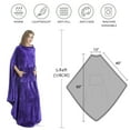 thumbnail image 7 of Poncho Blanket Super Soft Comfy Plush Wearable Fleece Blanket  for Adult, 7 of 7