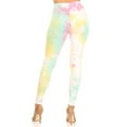 thumbnail image 3 of Women's Tie Dye Printed Casual Full Length Elastic High Rise Pull On Leggings S-3XL, 3 of 5