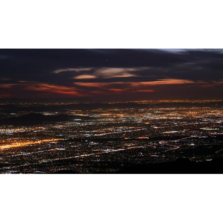 LAMINATED POSTER Sunset Inland Empire Valley San Bernardino Mountains Poster Print 24 x